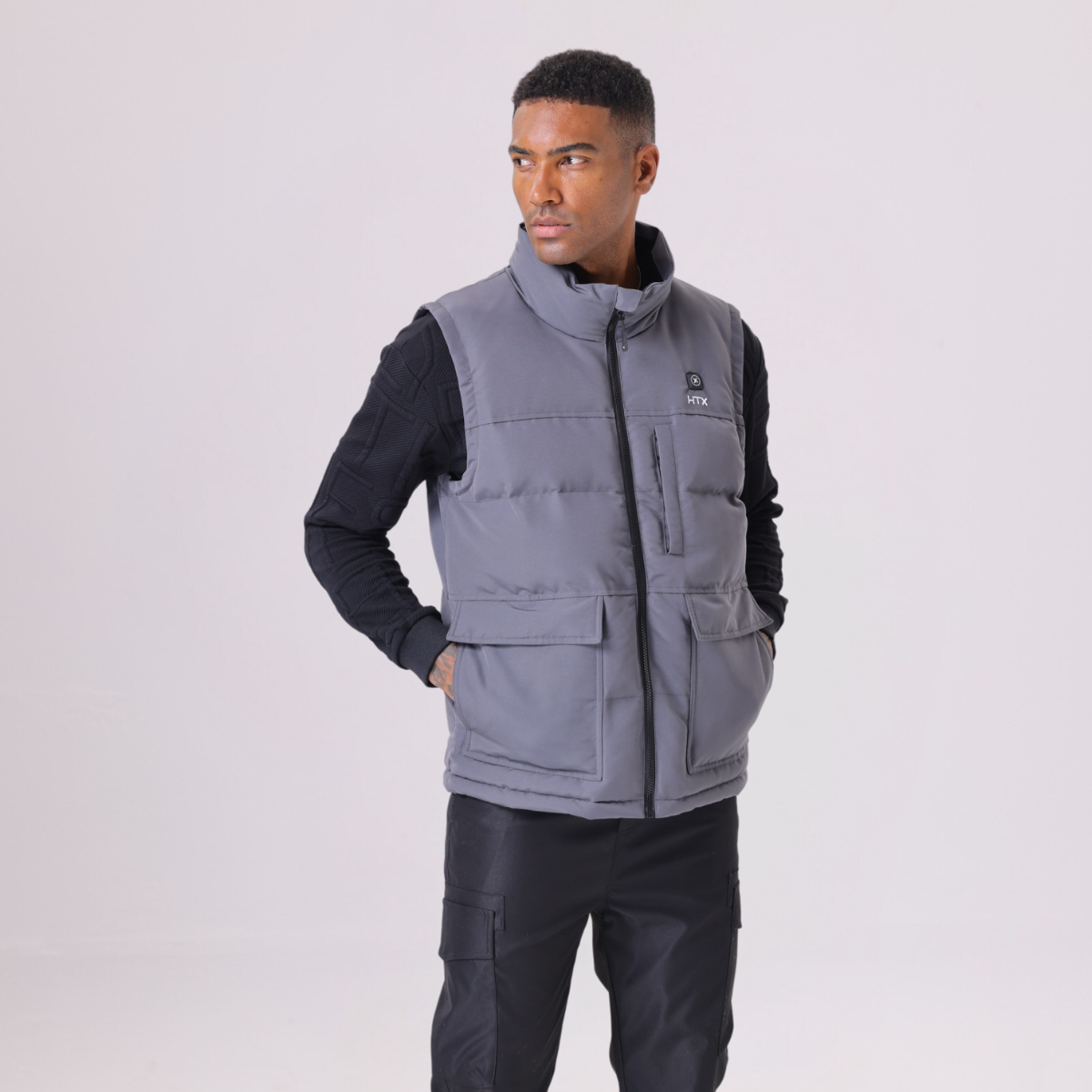 Grey Unisex Heated Gilet  *BEST SELLER*